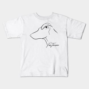 Proud Fox Terrier profile dog lover gift Kids T-Shirt